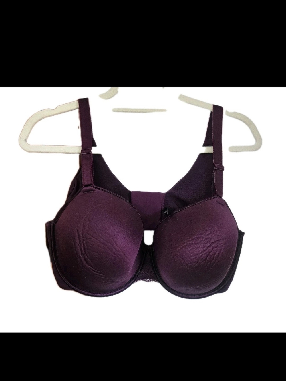 Torrid Curve 360 Back Smoothing T-Shirt Bra 40DDD Underwire Plum Burgundy